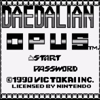 Daedalian Opus (USA) Gameboy game