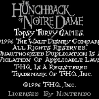 Disney's The Hunchback of Notre Dame - 5 Foolishly Fun Topsy Turvy Games (USA) (SGB Enhanced) Gameboy game