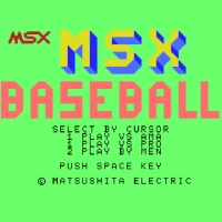 MSX Baseball MSX game