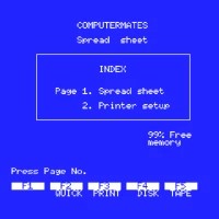 MSX Home Office - Spreadsheet (Philips) MSX game