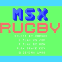 MSX Rugby (Zemina) Misc game