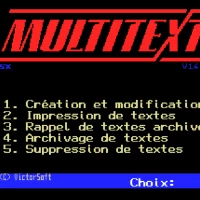 Multitext (F) MSX game