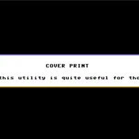 Cover Print Commodore 64 game