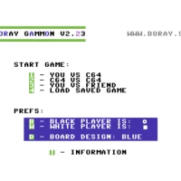 boraygammon64(2.23) Commodore 64 game