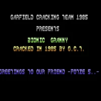 Bionic_Granny_1985_Garfield_Cracking_Team Commodore 64 game