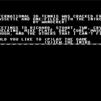3d-tennis +intro (wdr) Commodore 64 game