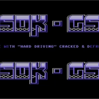 Hard Drivin\' - SOK Commodore 64 game