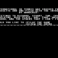 3d-tennis  intro (wdr) Commodore 64 game
