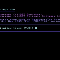 LIVINGSTONE (c) 1987 Operasoft - Alligata (Sharks ) Commodore 64 game
