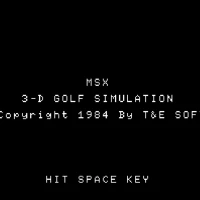 3-D Golf Simulation (High Speed Edition) MSX game